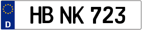 Trailer License Plate